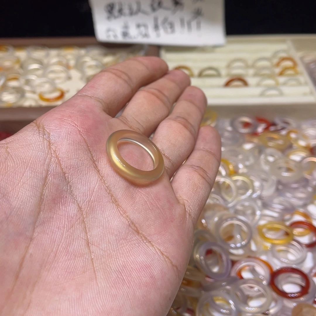 可****玛瑙/玉髓未镶嵌戒指423号港15