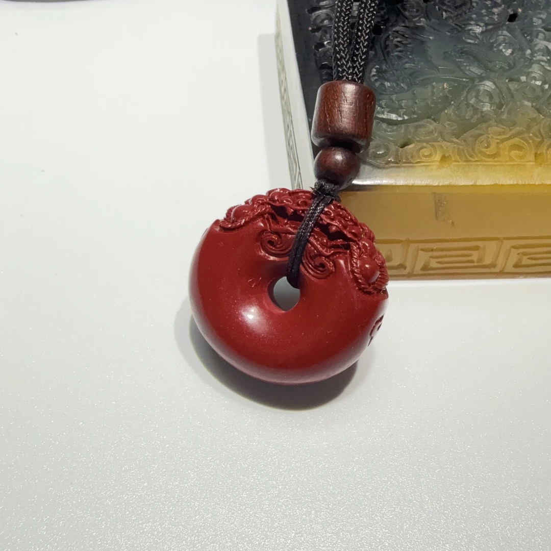 含辰砂工艺品E67精美珠宝吊坠尺寸28*13mm