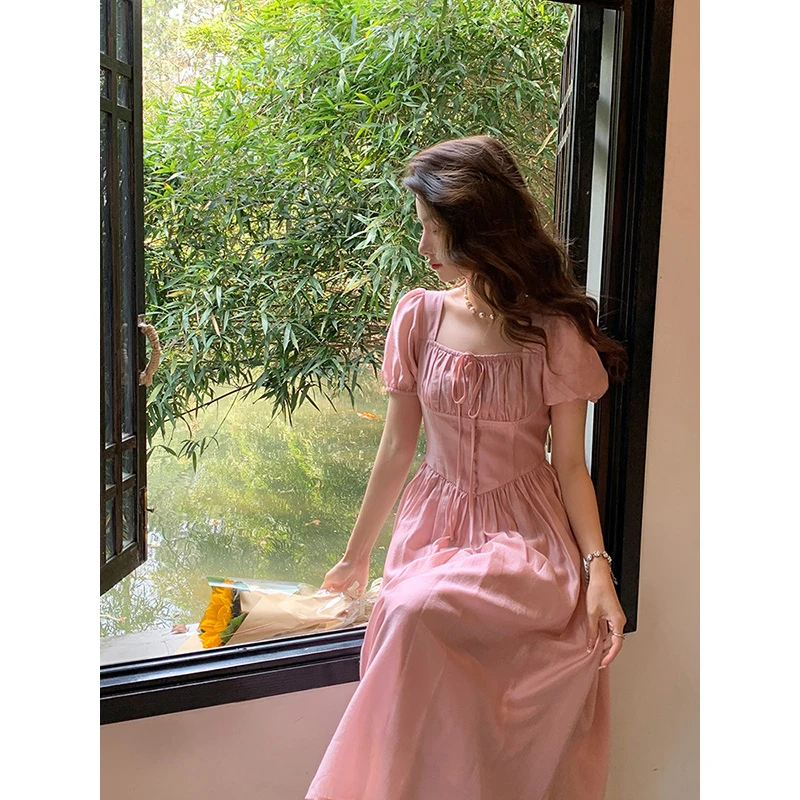 薇宝儿塔塔-2024年原创新款显瘦收腰连衣裙-32614Q