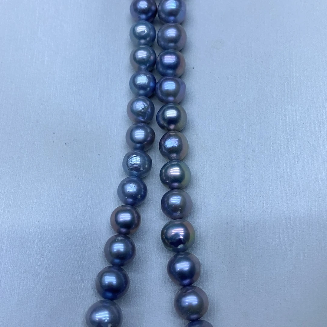 银S925镶嵌卡7到8淡水珍珠