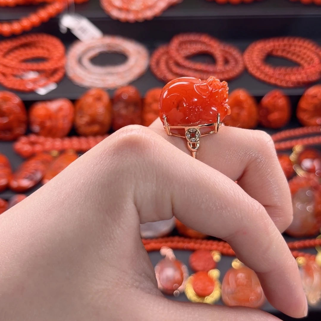 南红玛瑙南红银S925镶嵌