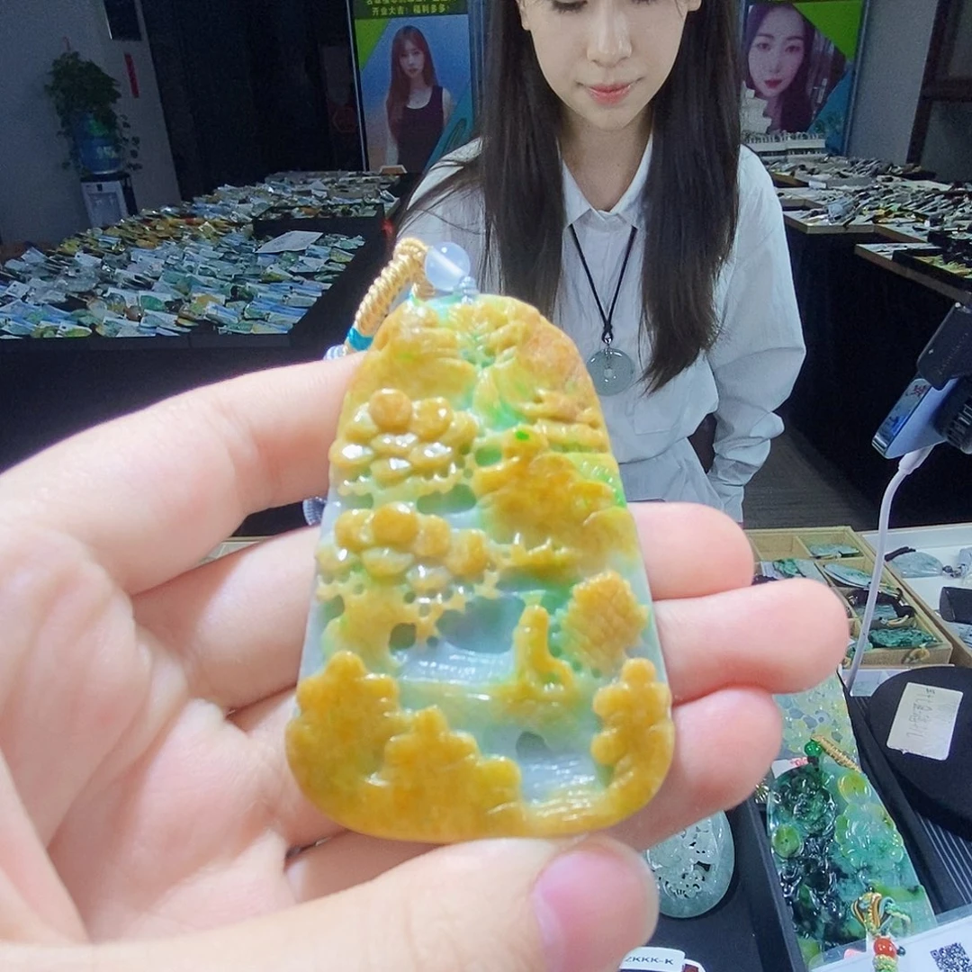 颈饰未镶嵌翡翠翡翠