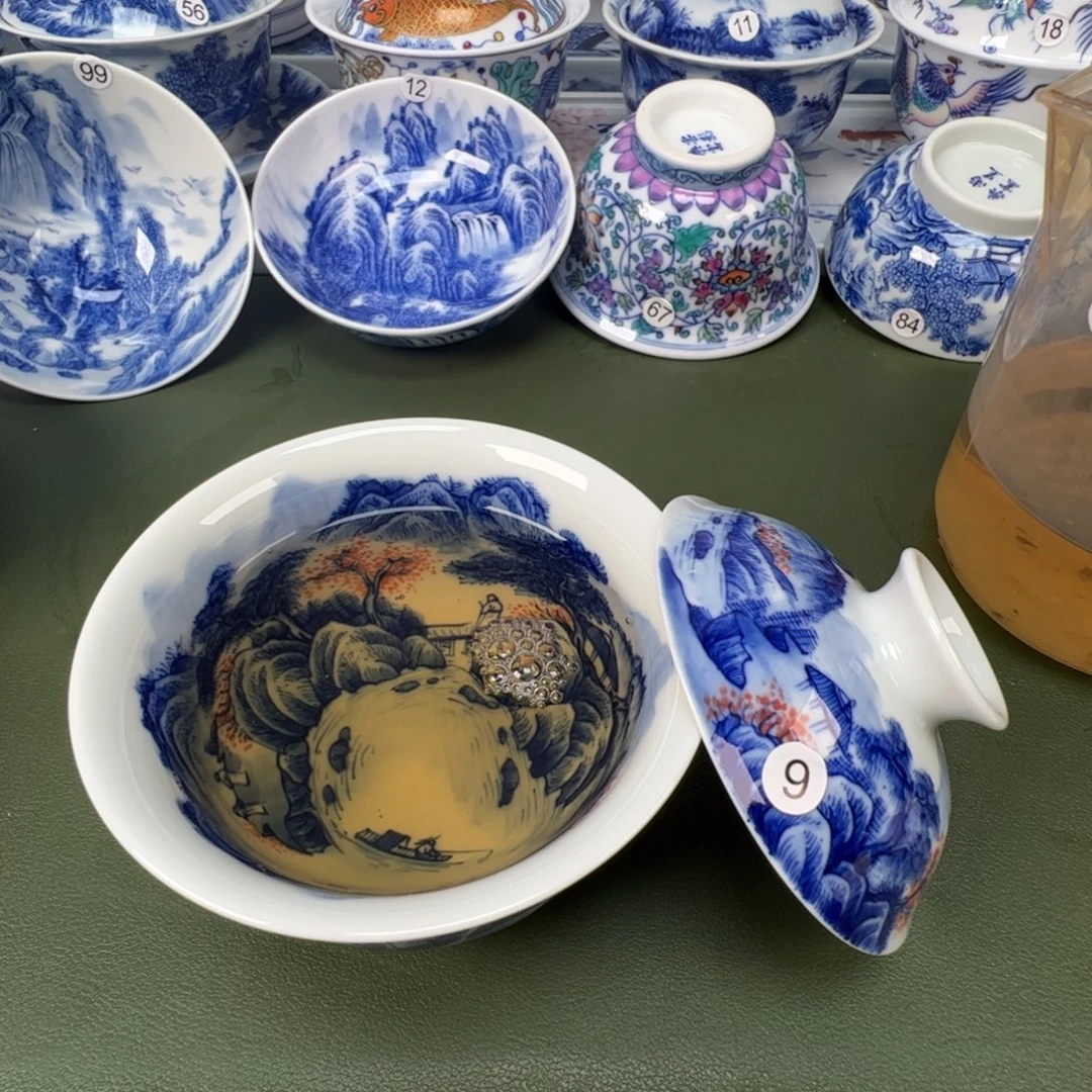 景德镇纯手工纯手绘茶具木木9