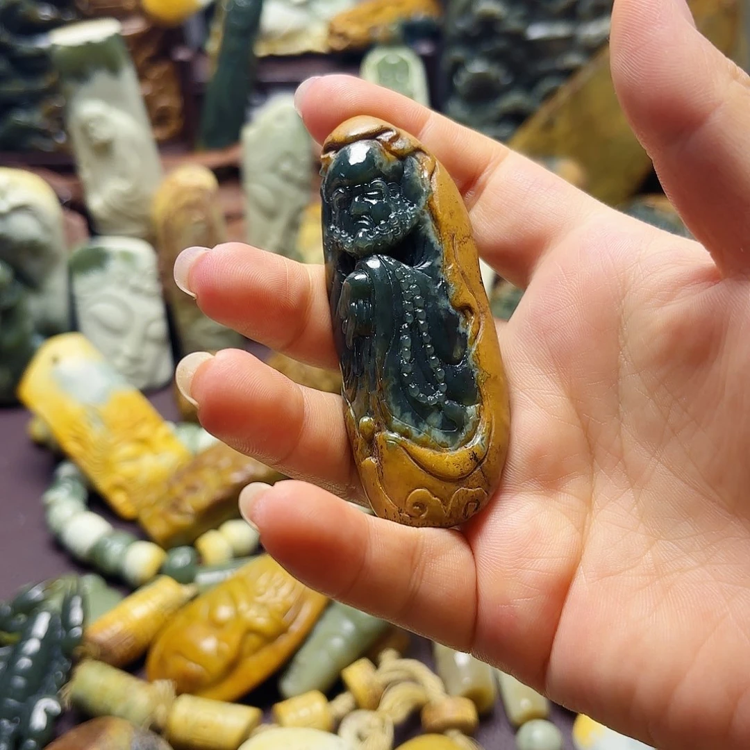 岫岩河磨玉（透闪石质玉）未镶嵌挂件