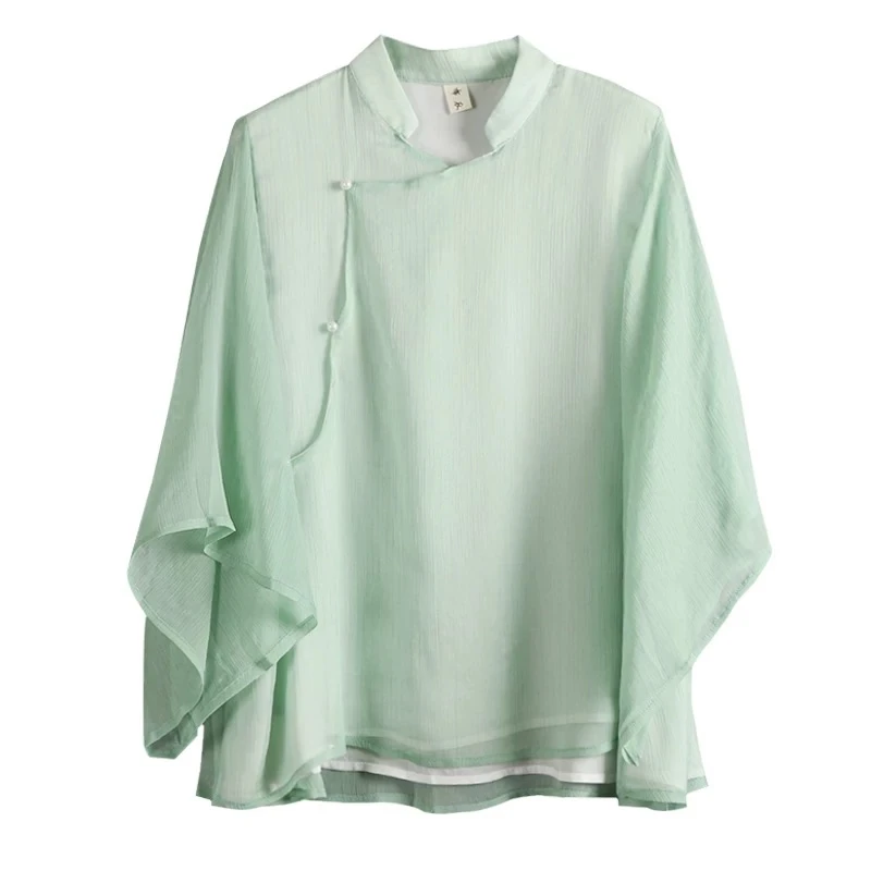 （直播间扣号下单）真丝桑蚕丝旗袍国风新中式连衣裙上衣