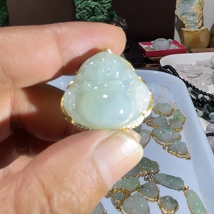 翡翠未镶嵌吊坠(不含链)