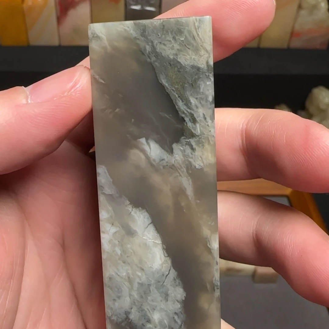 巴林石印石凝墨冻