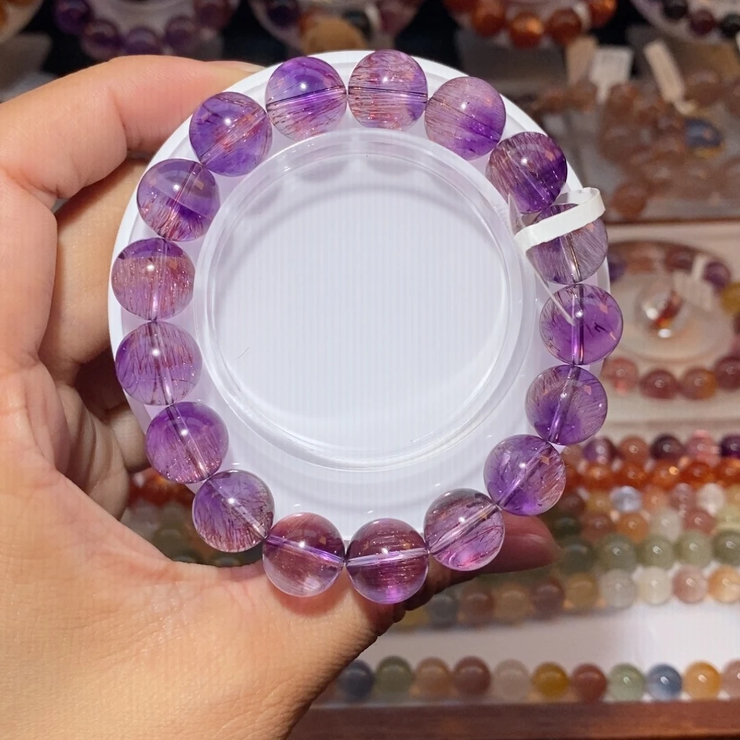 未镶嵌手链水晶紫超七手链12.2