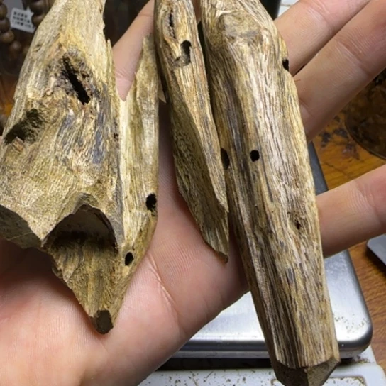 沉香碎屑沉香绿棋楠沉香陆河虫漏料52克