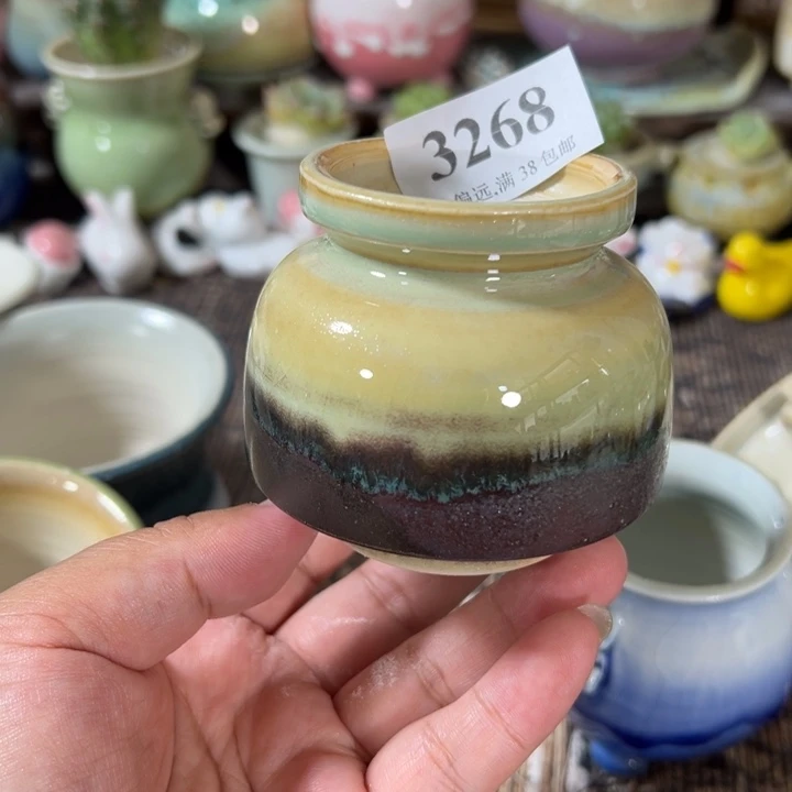 口4高6 手工花盆满30包邮