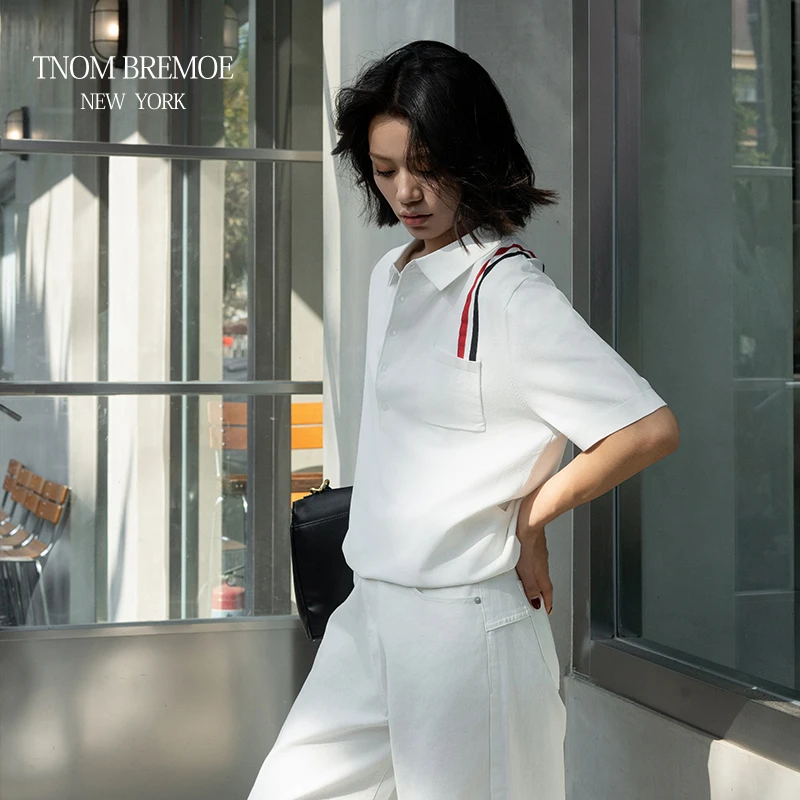 TNOM  BREMOE2025 TB夏季新款POLO领商务风短袖时尚休闲翻领宽松