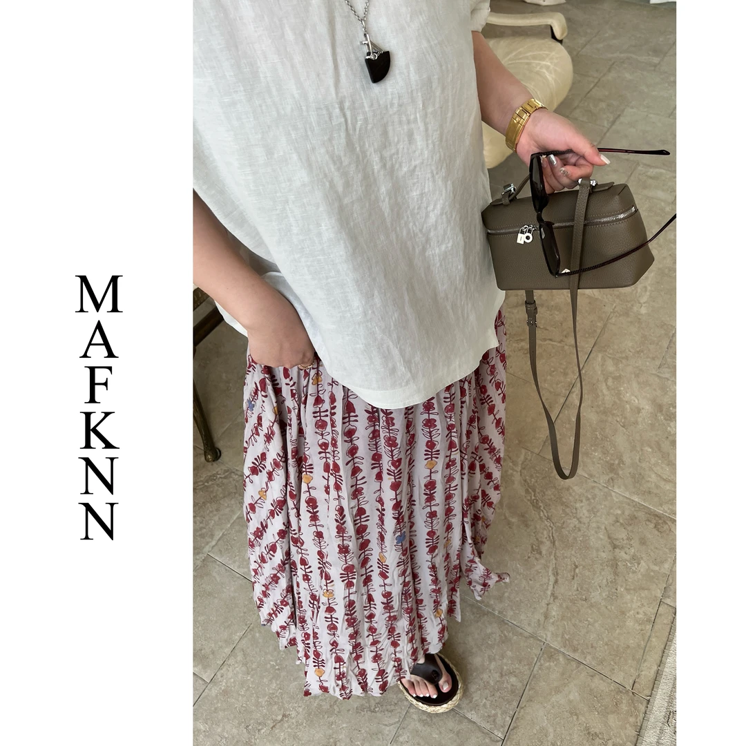 时尚休闲简约显瘦洋气宽松夏季半身裙MK12666