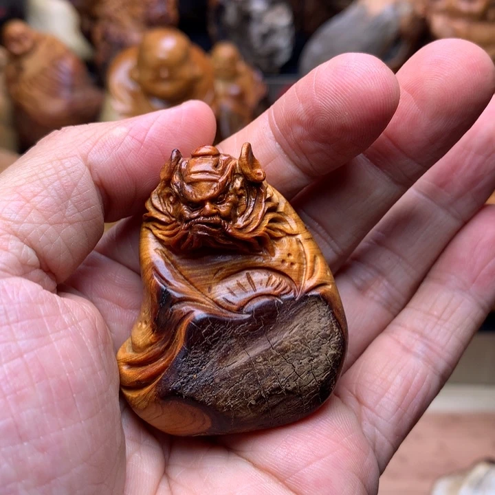 柏木（崖柏）崖柏陈化料手把件