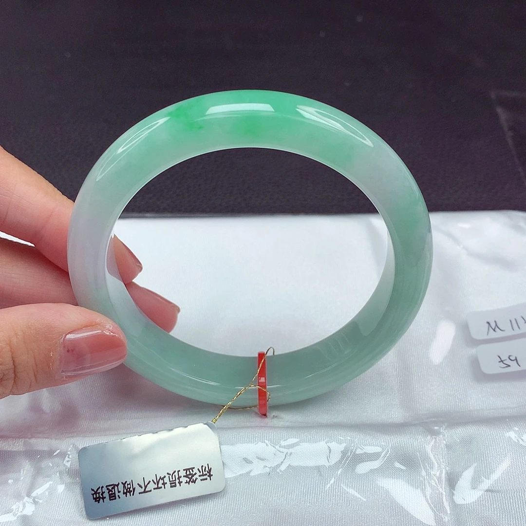 翡翠未镶嵌手镯59圈840