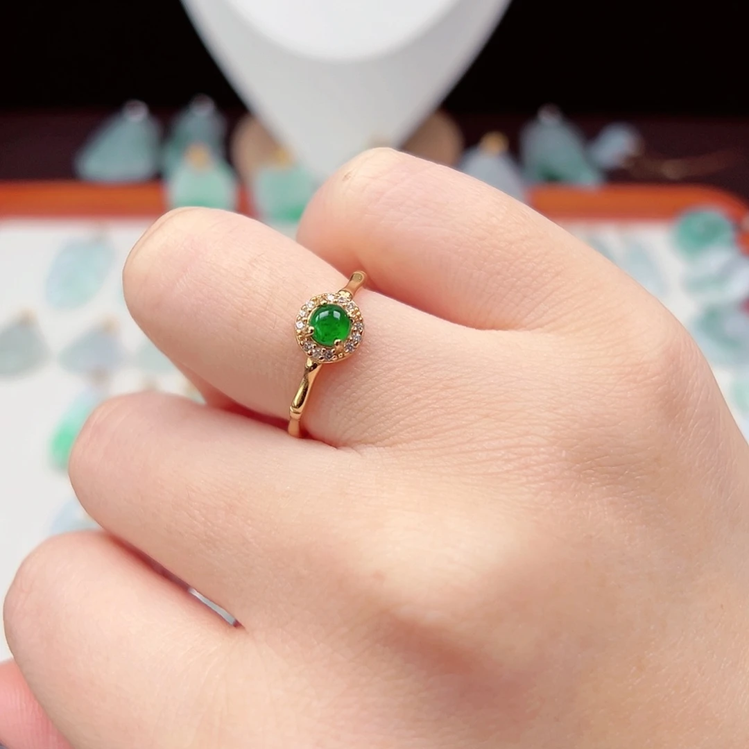 翡翠戒指未镶嵌戒指