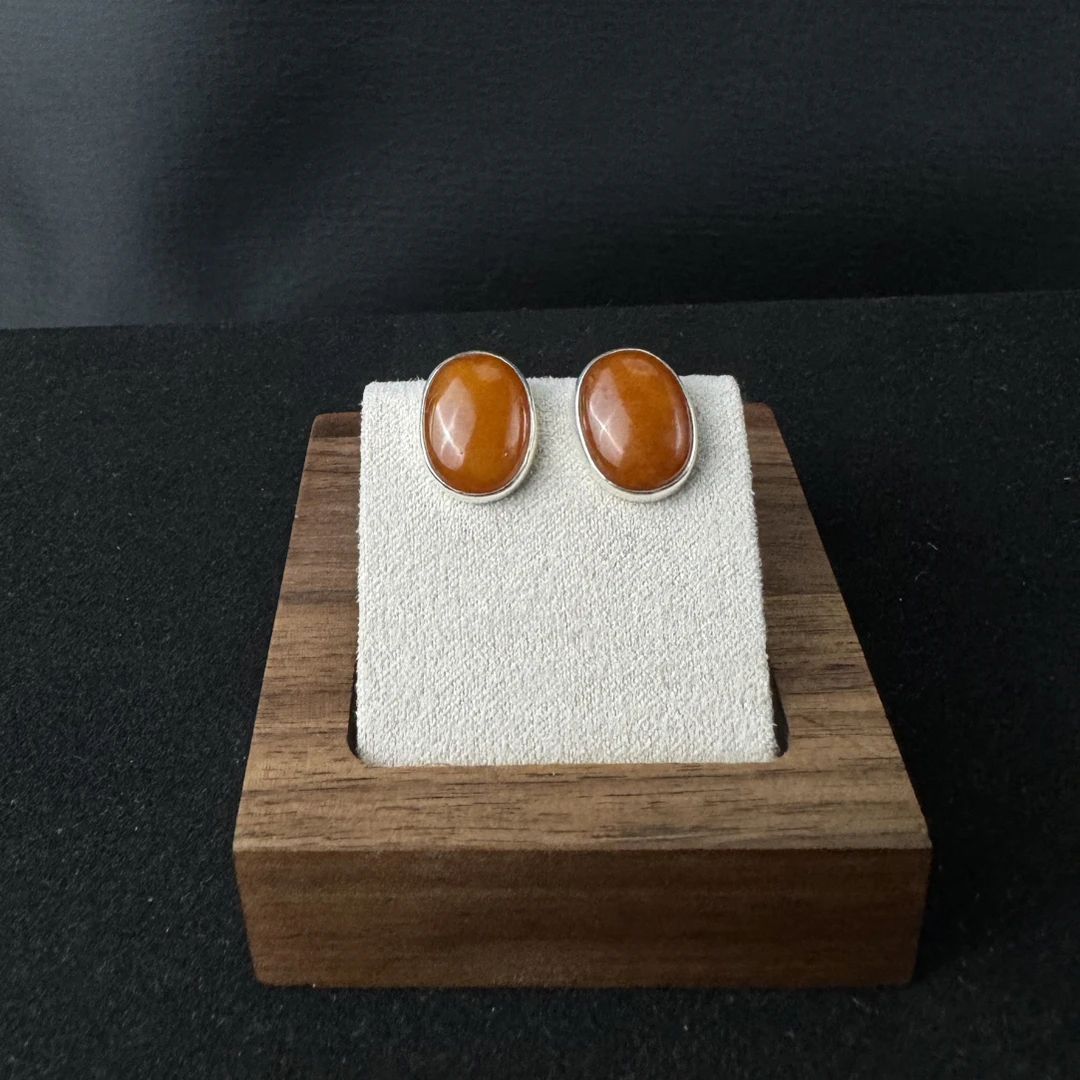 925银耳饰 印度 拉达克 进口S 925纯银 耳钉