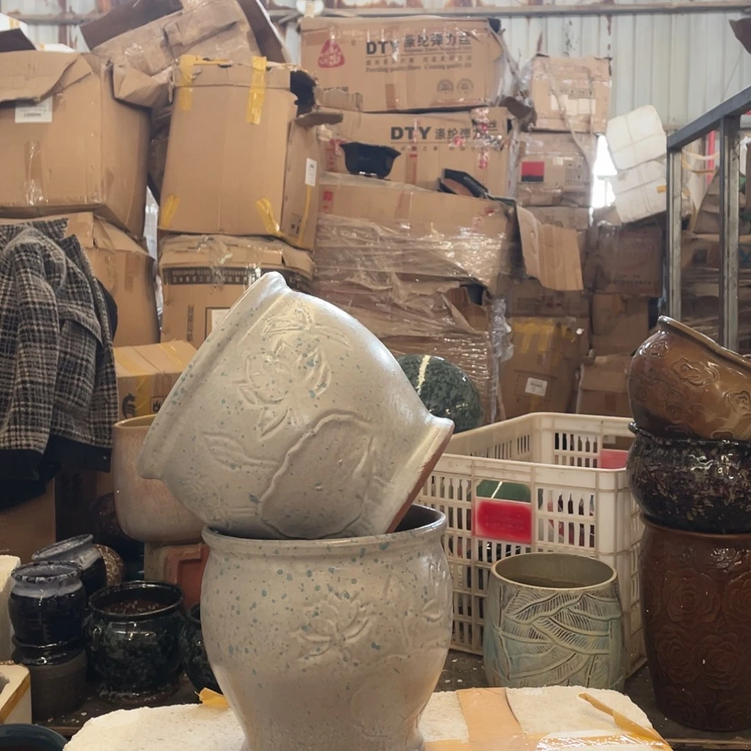 红陶宜兴陶瓷紫砂花盆