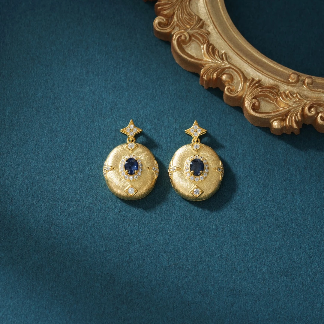 S925银镶嵌蓝宝石吊坠-多样性发其一-4.5*3.5mm-V31796-M（甄选）