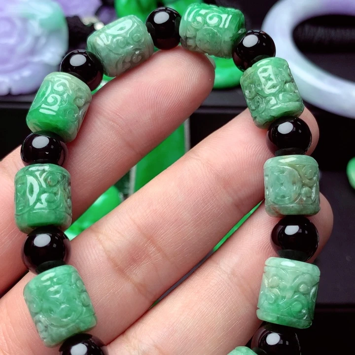 翡翠未镶嵌手链手串