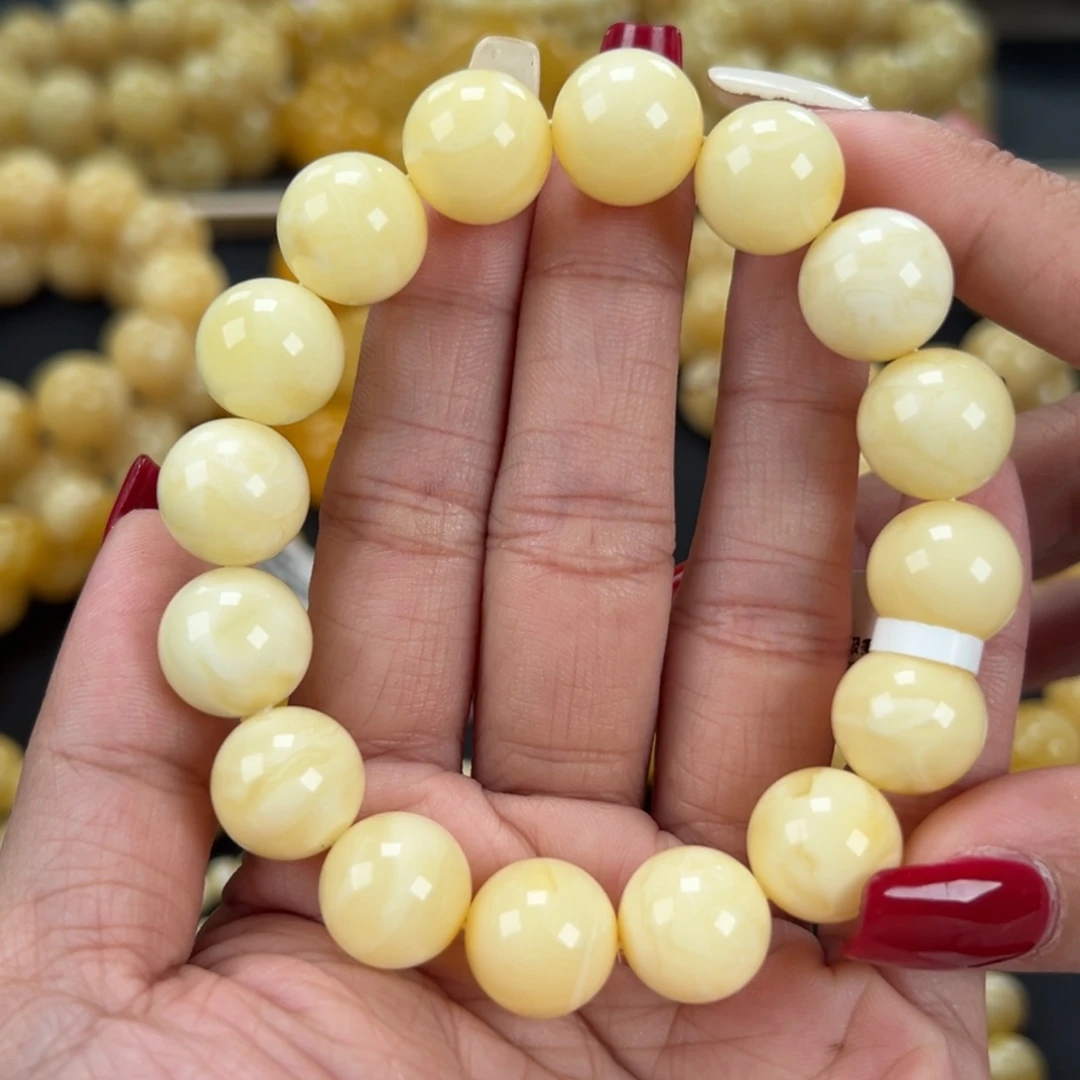 琥珀未镶嵌手链23克