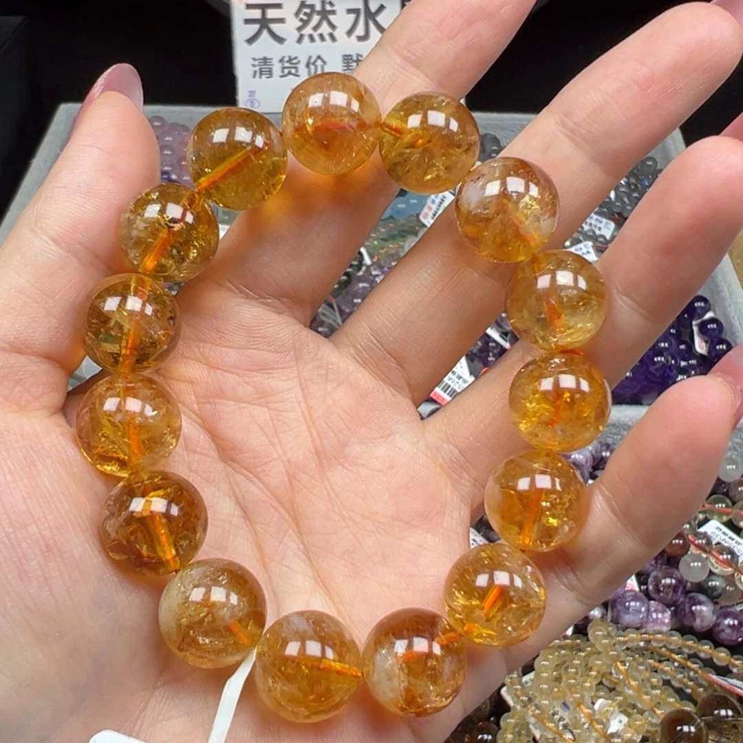 手链水晶未镶嵌卡13精品巴西黄塔晶64