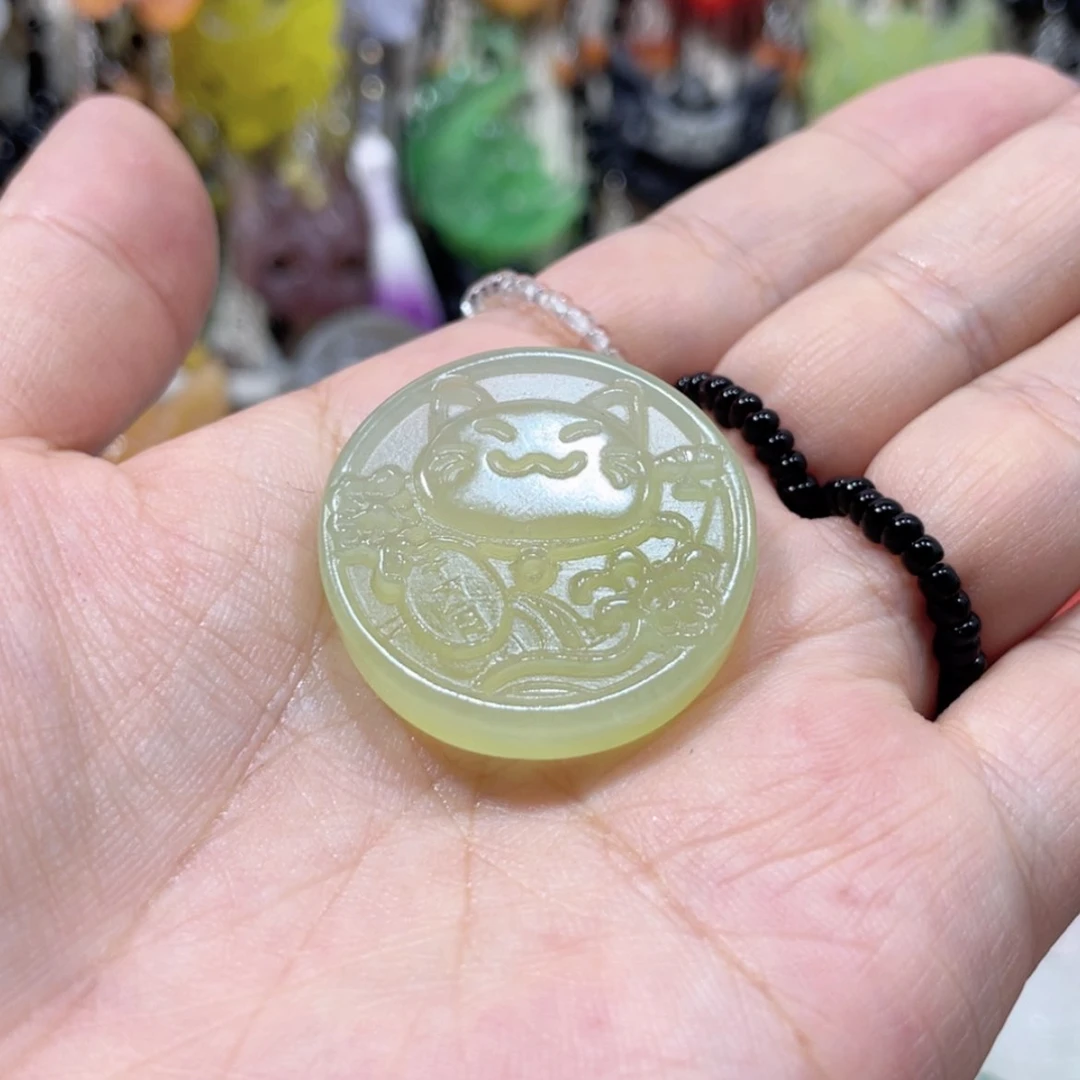 【闪购商品】未镶嵌岫玉颈饰55吊坠