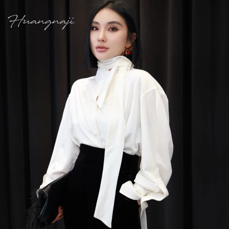 【妙妙精选】HUANGNAJI一衣多穿设计感时尚气质法式衬衫衬衣2511