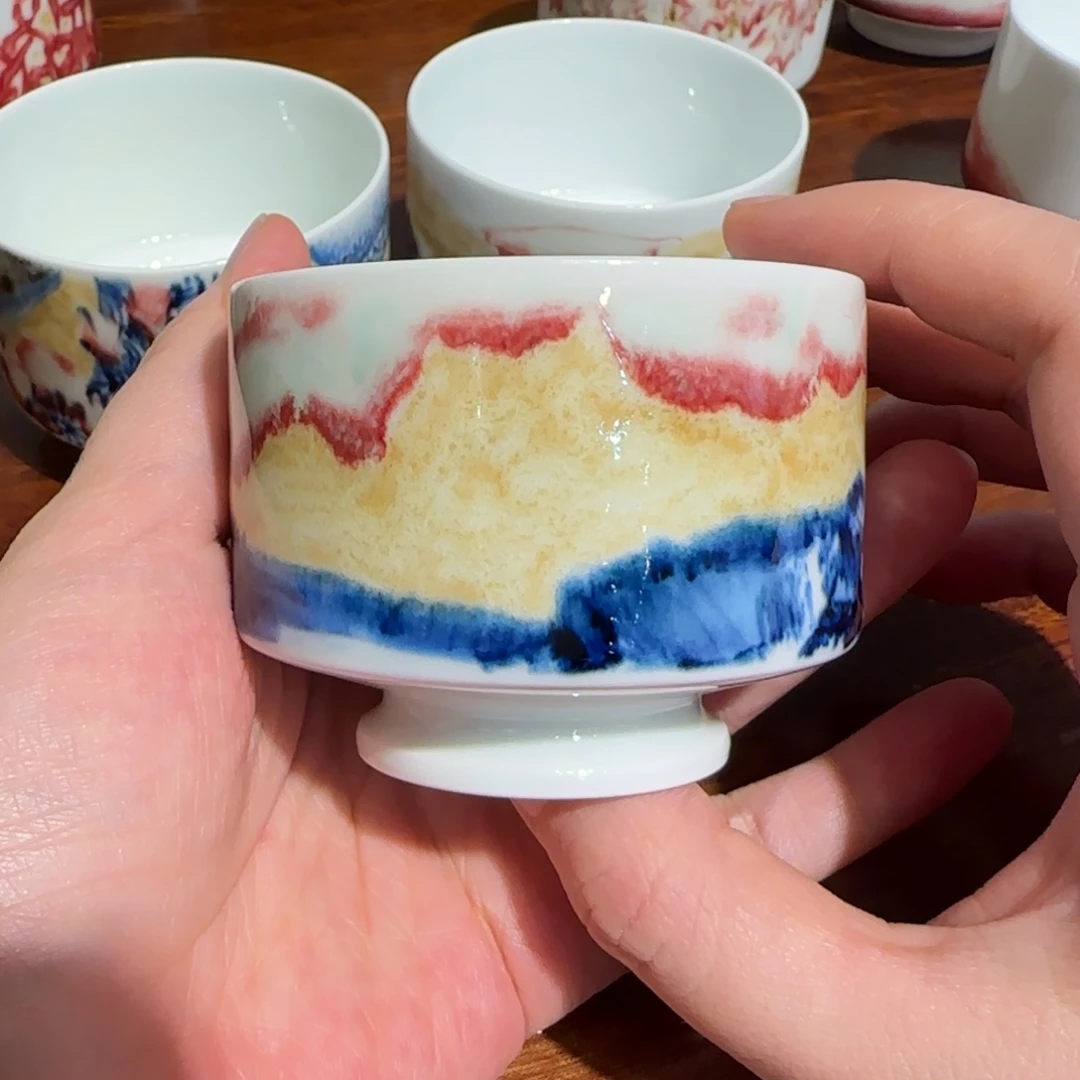 瓷片陶瓷作品 陶瓷手绘