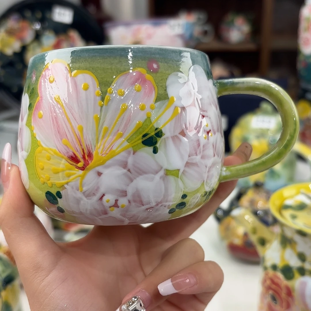 景德镇手绘高温釉下彩陶瓷茶具