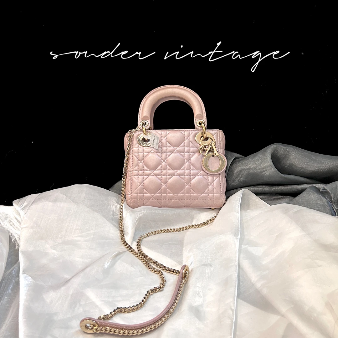 95新 DIOR/迪奥 迪奥三格戴妃斜挎手提包