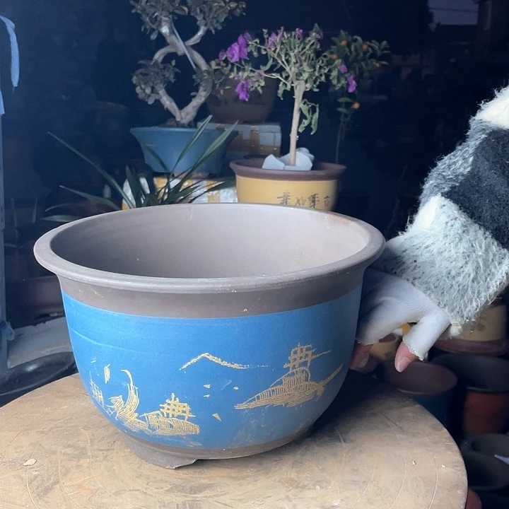 紫砂宜兴紫砂蓝山水30