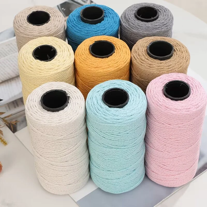 【钩包线家用150克】2mm圆股空心棉线中粗棉麻手工编织钩针包包材料