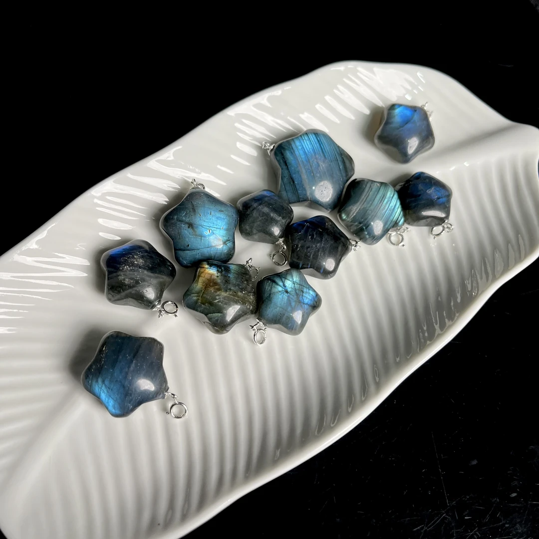 【大鱼甄选】拉长石星星吊坠ZW273多样性发其一简约