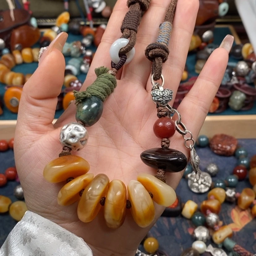 【闪购商品】蜜蜡颈饰未镶嵌项链