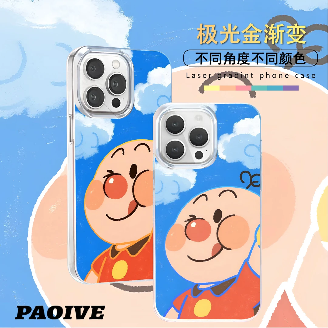 面包超人适用苹果华为vivo一加iPhone小米红米一加极光手机壳