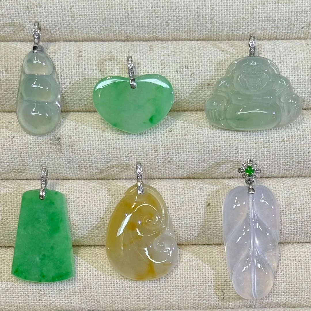 翡翠吊坠1件-18K金-多样性发货只发一件-AB3-JM|CXQ21