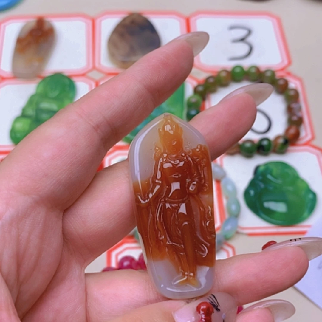 【闪购商品】玛瑙/玉髓未镶嵌珠宝半成品游*海