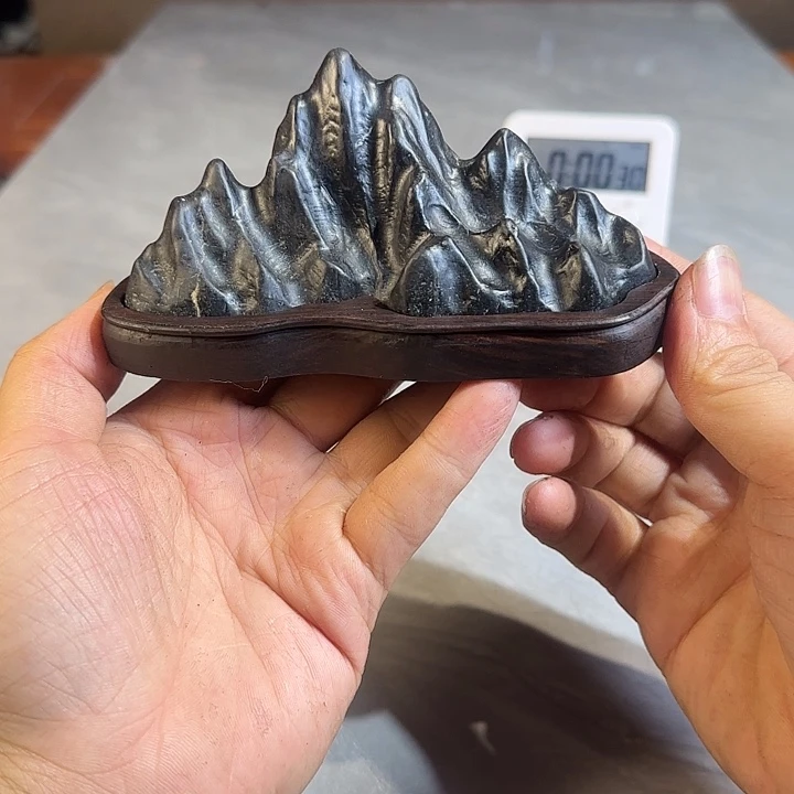 石***晏奇石茶宠鱼缸文房摆件