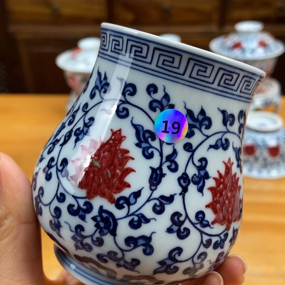 手绘现代茶具非古董