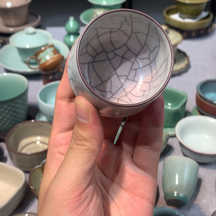 清***影龙泉青瓷手工制作