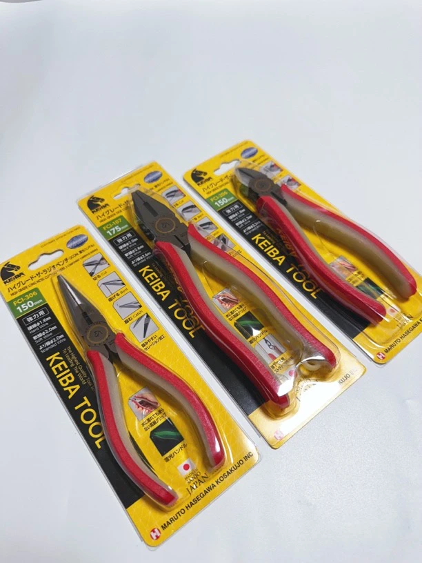 纯日本原装进口马牌Keiba钳子（日本制造） 高颜值夜光手柄铜轴设计