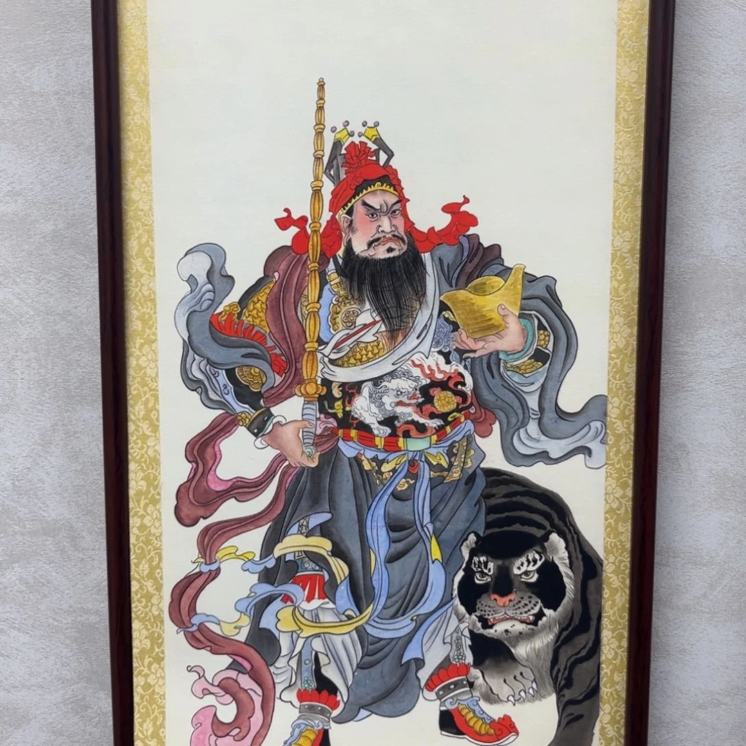 天***秋国画赵公明11111带框