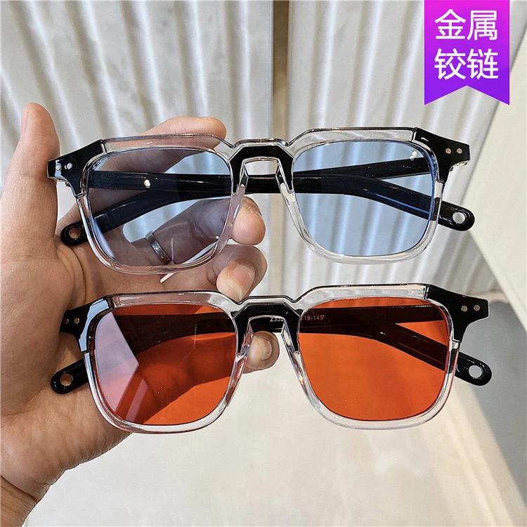 复古韩版小方框太阳墨镜男女潮个性男情侣圆脸欧美时尚眼镜遮阳