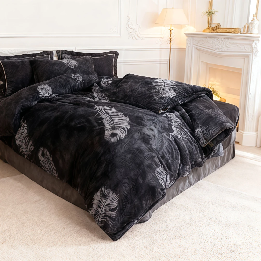 牛奶绒冬季单被学院风单人牛奶绒被套被罩加厚加绒学生宿舍