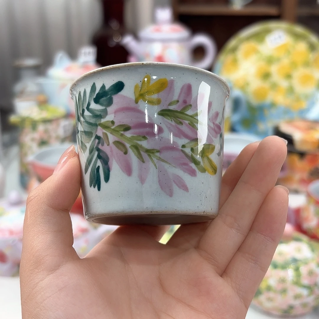 景德镇手绘高温釉下彩陶瓷茶具
