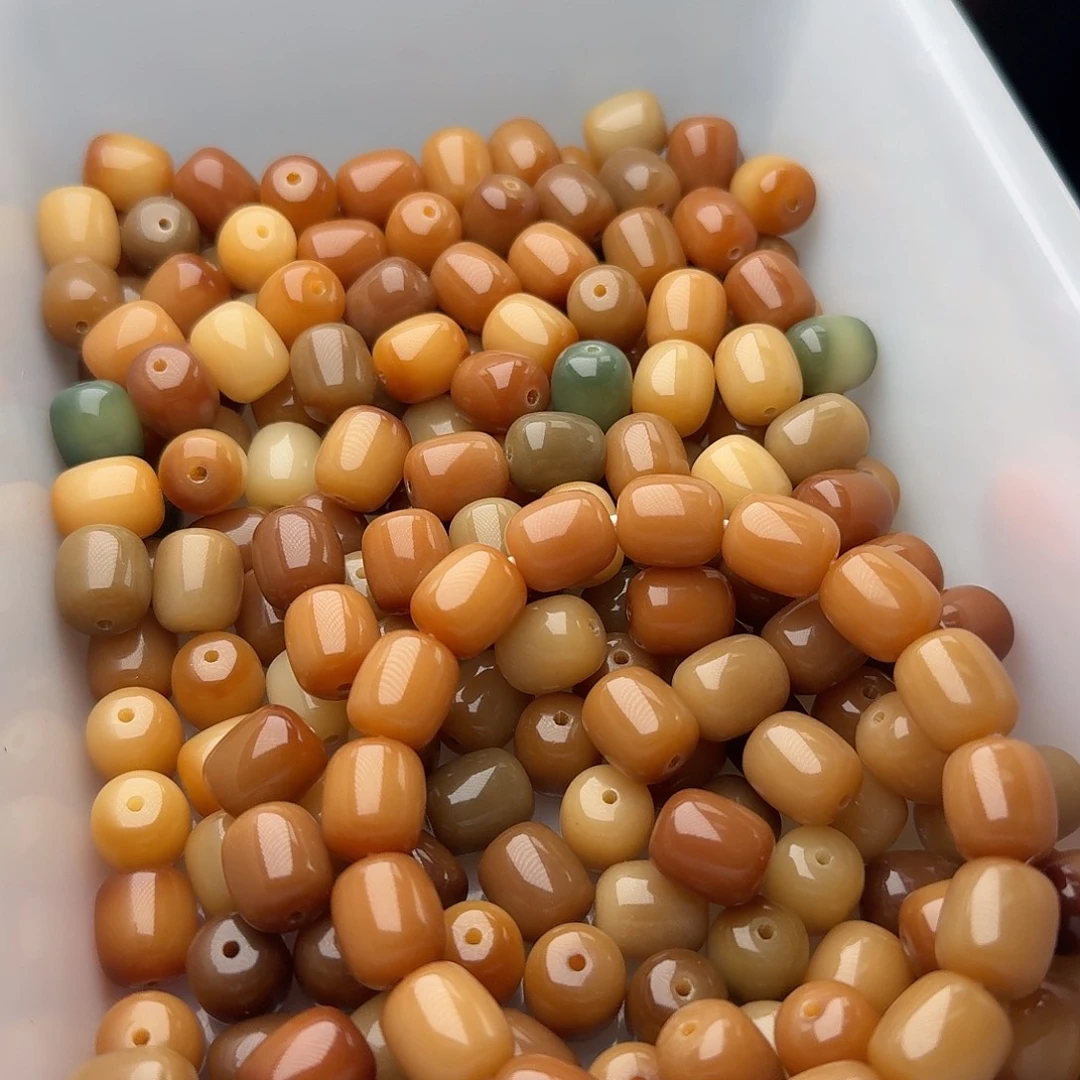 菩提根/象牙果吊坠50颗菲料焦糖年糕12