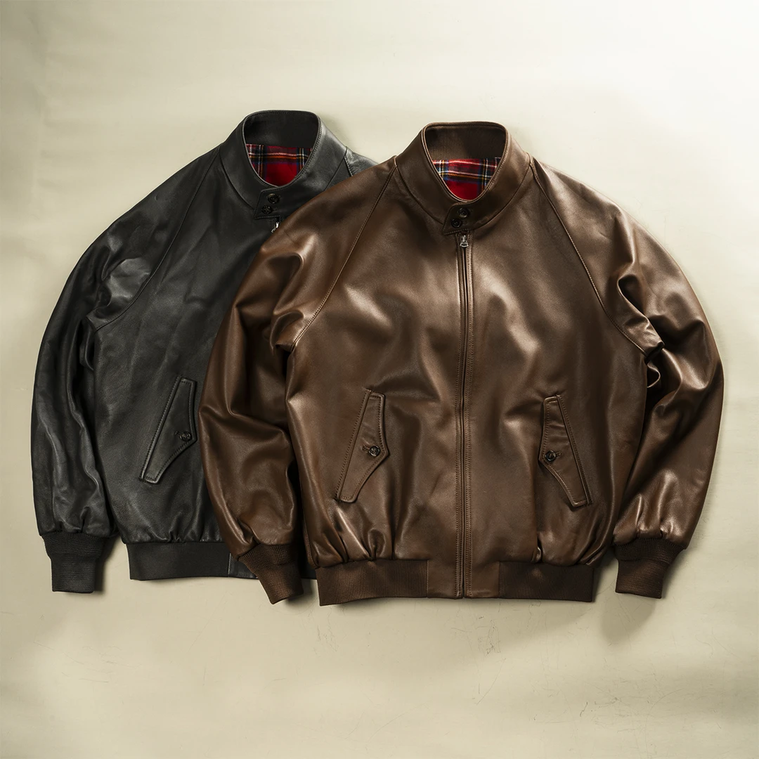 防水羊皮哈灵顿G9夹克