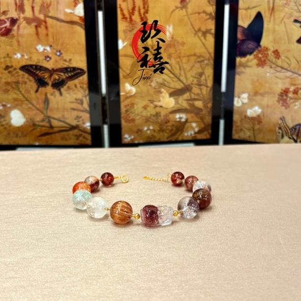 【二妹推荐】18k金 金草莓貔貅多宝手链 1016 A111202702多样性发一