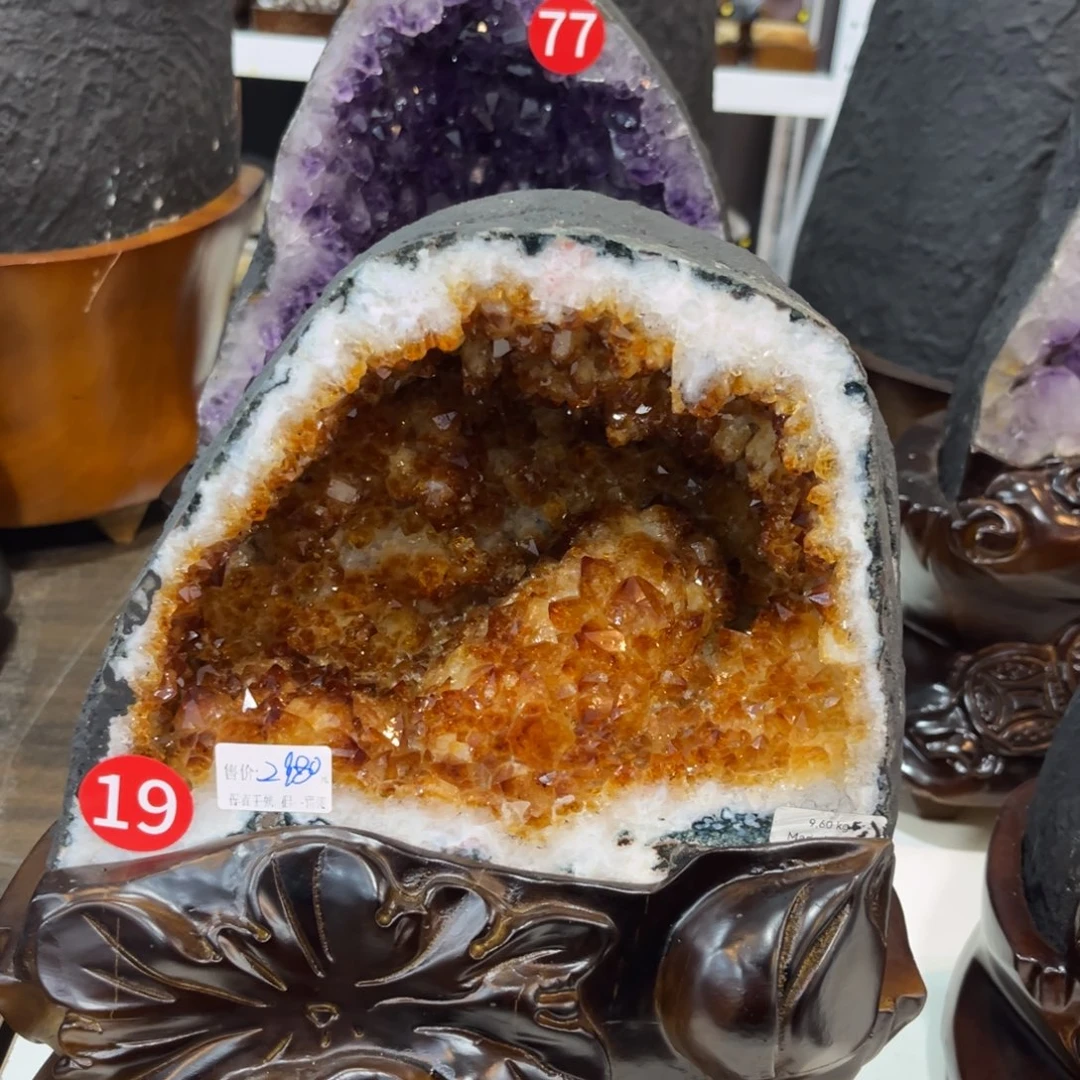 摆件紫晶未镶嵌水晶