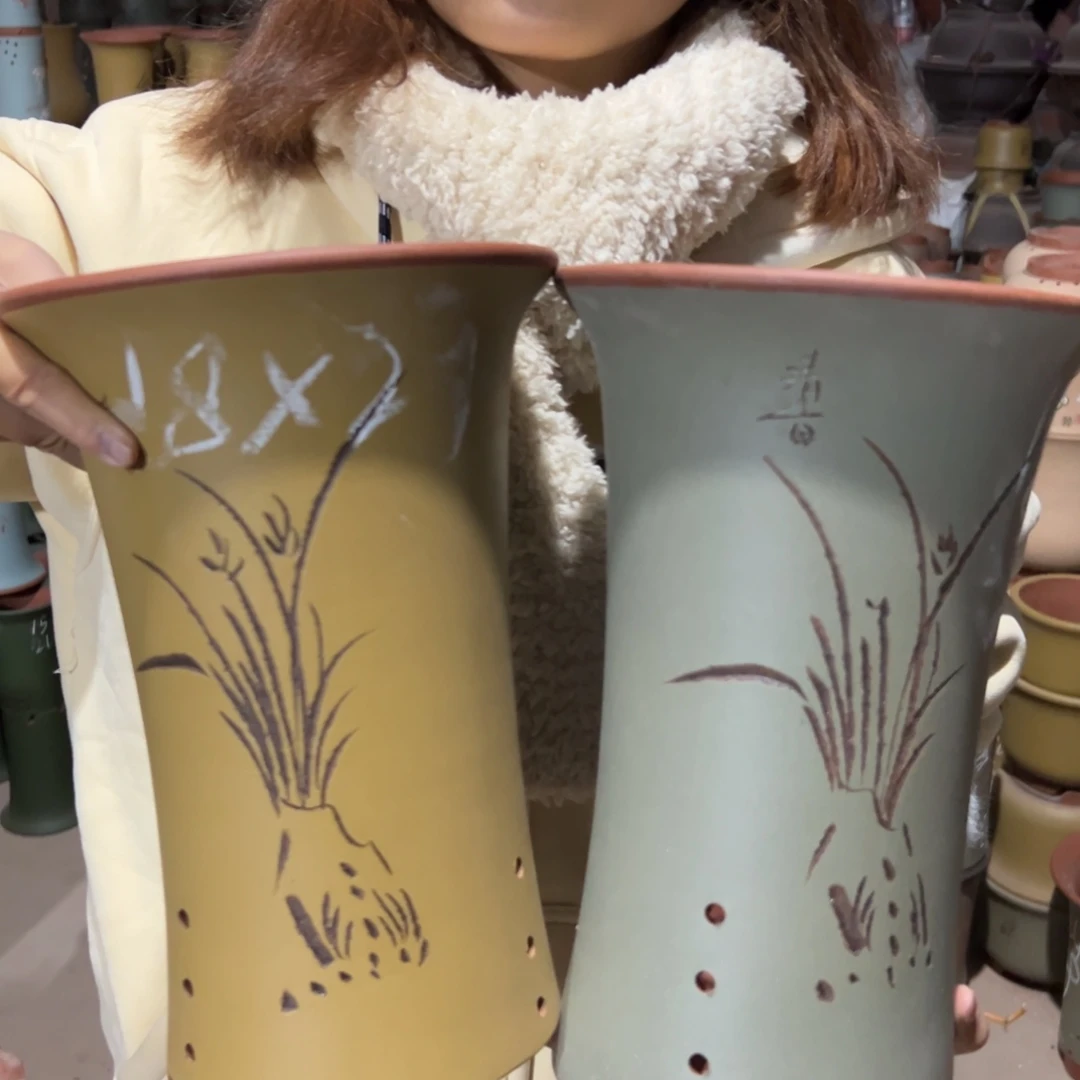 宜兴川阁紫砂花盆